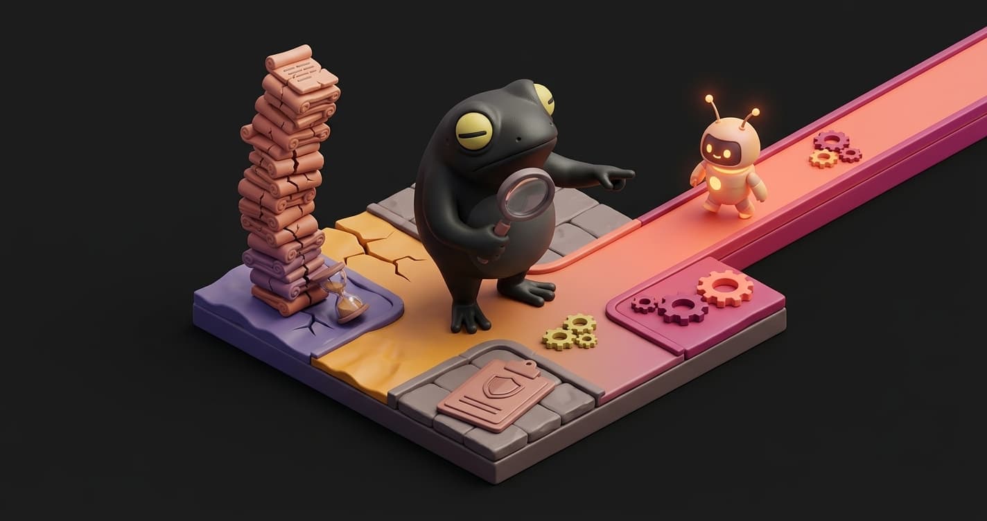 Agentic testing architecture diagram contrasting agent-driven test generation with traditional scripted Selenium and Playwright automation pipelines