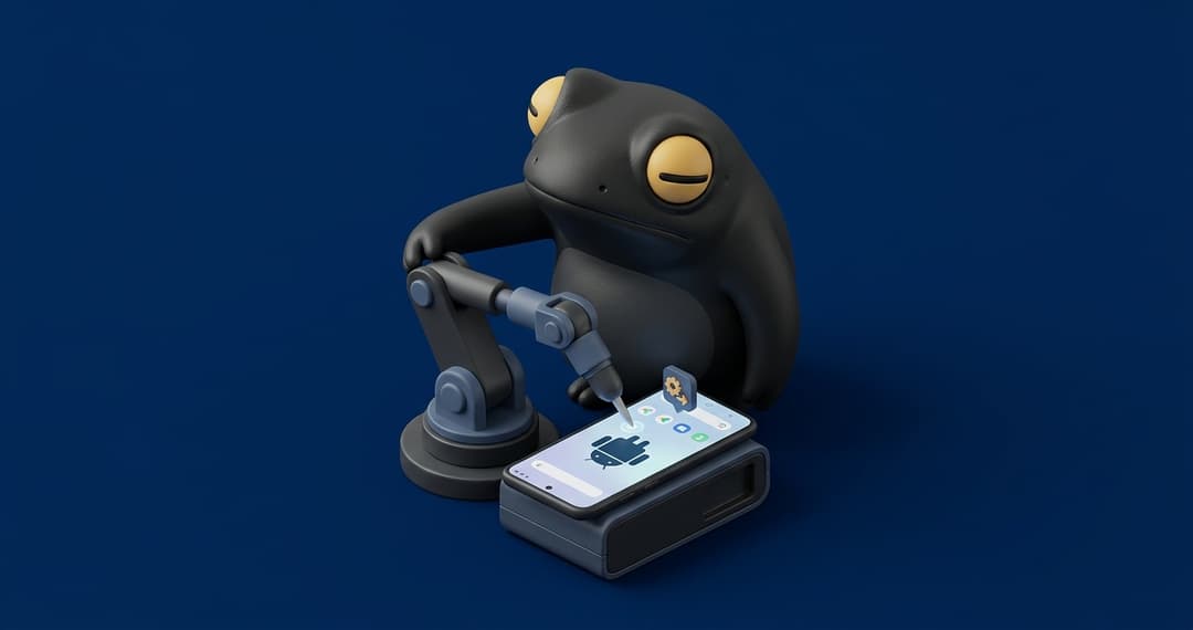 UI Automator Android testing framework showing mobile automation with device testing and code examples