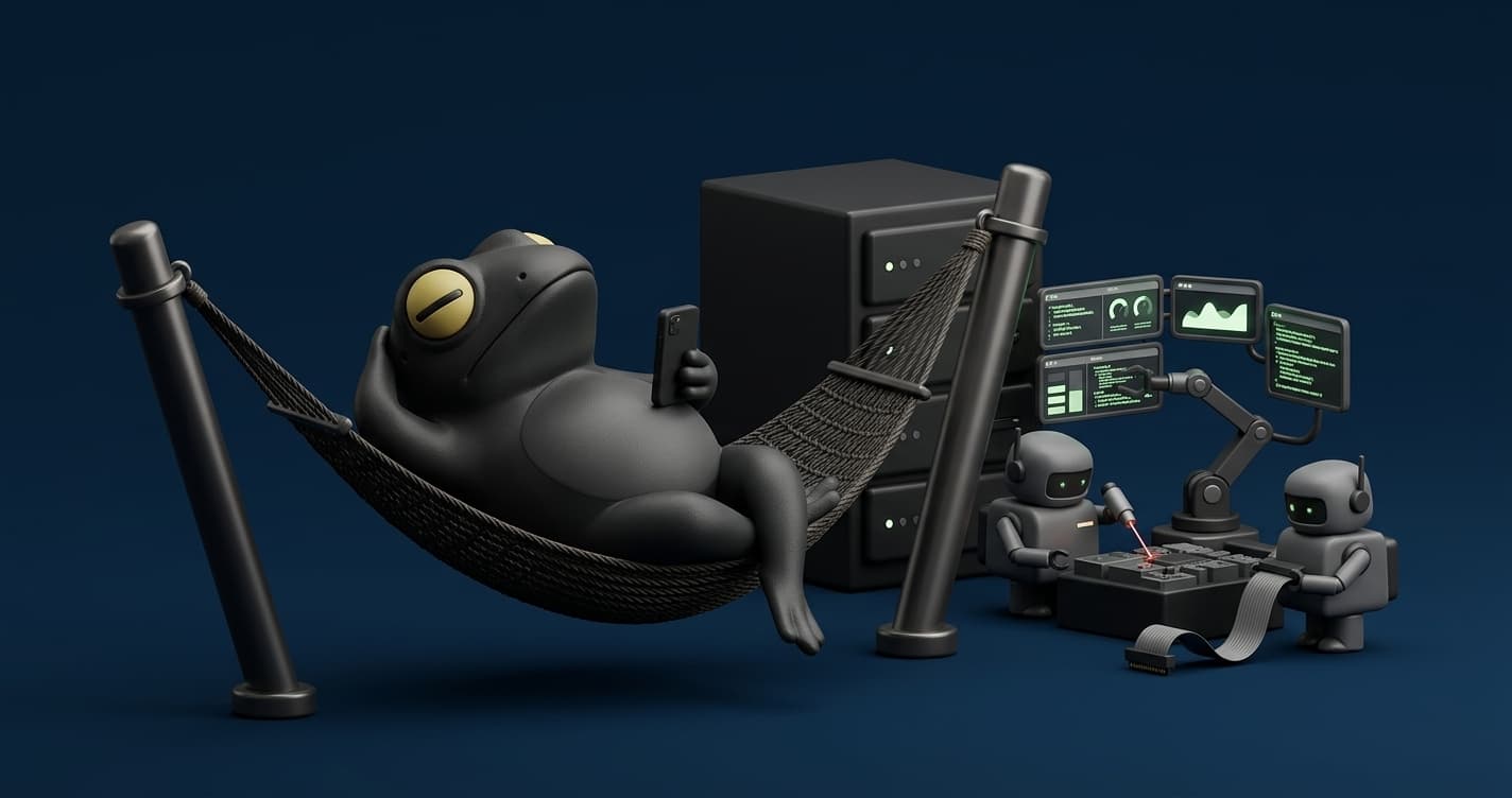 Autonomous testing workflow showing AI agents handling QA processes