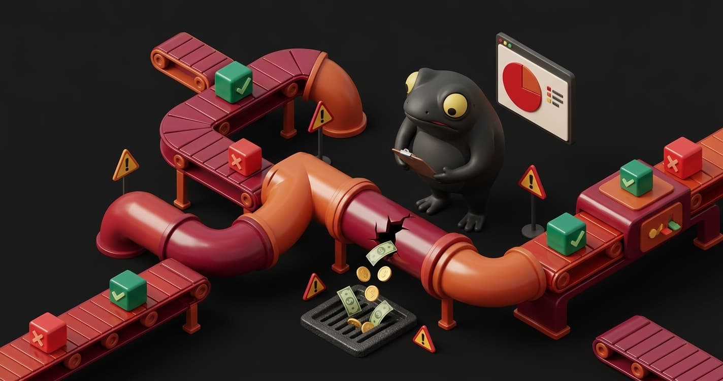 Visualization of engineering velocity being drained by flaky test reruns in CI/CD pipelines showing the hidden cost of test flakiness on development teams