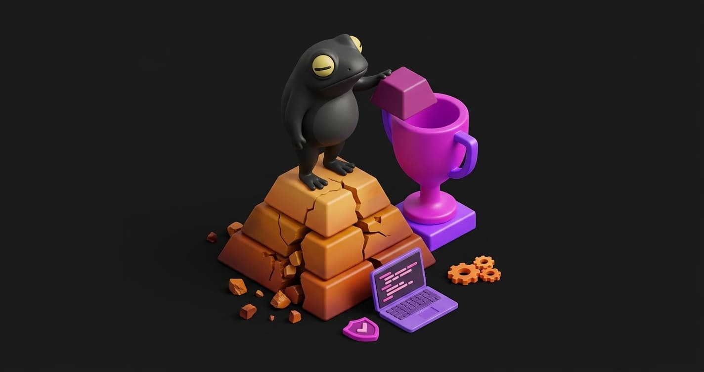 Engineering lead mapping a test automation strategy on a whiteboard showing the testing trophy model replacing the traditional testing pyramid for AI-first teams