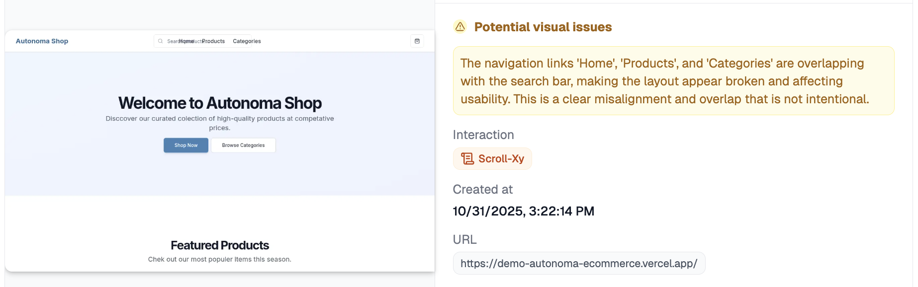 Potential visual issue detected