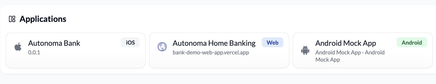 Multi-platform testing diagram showing one test flow branching to Web, iOS, and Android platforms