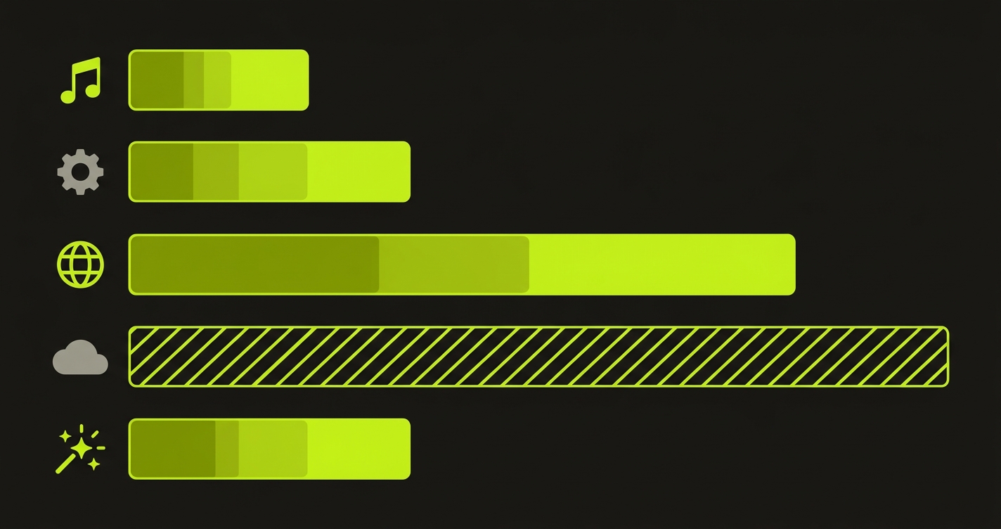 Migration effort comparison across four Detox alternatives - horizontal bars showing relative effort from low to high