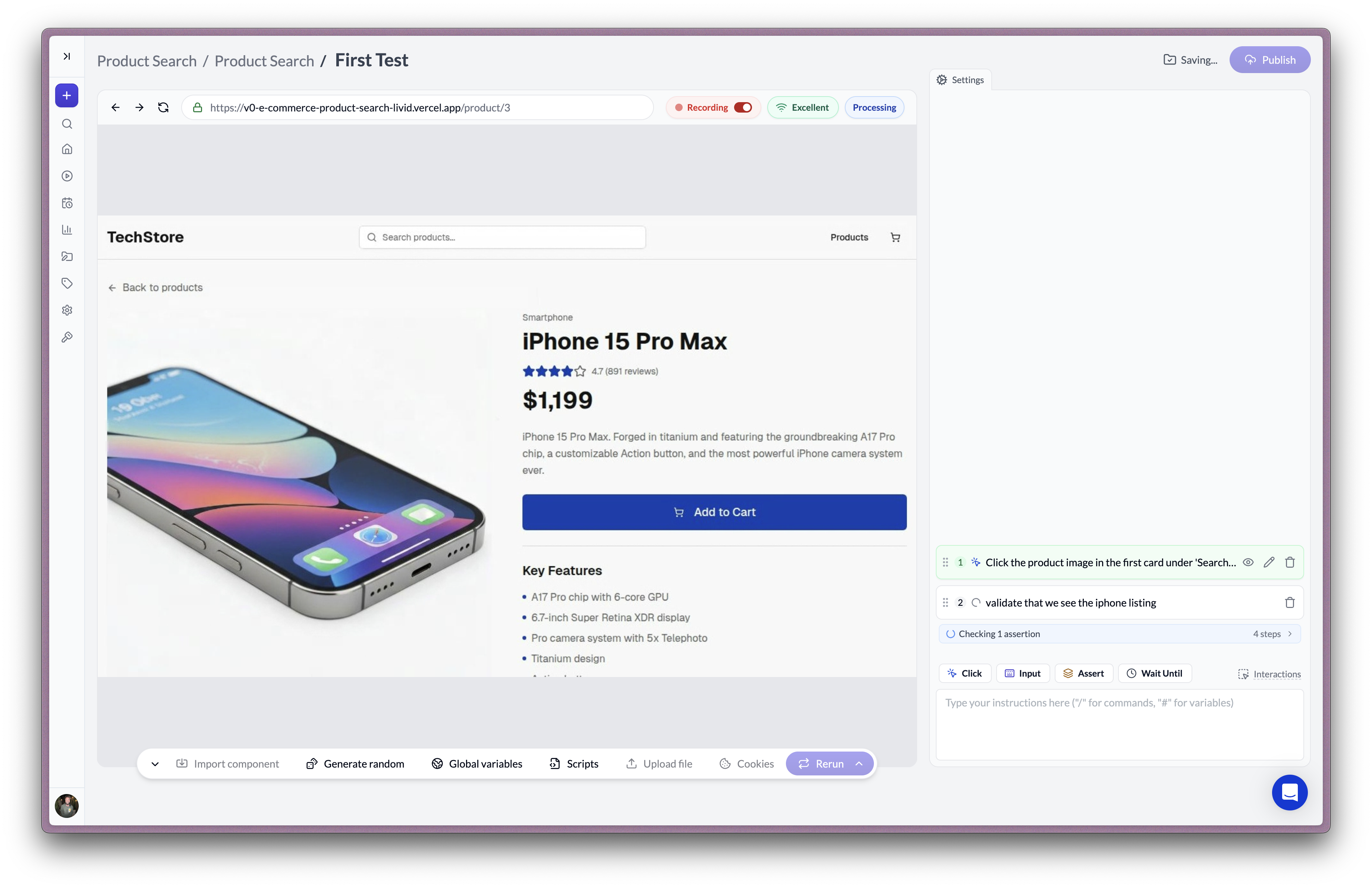 Performing visual validations