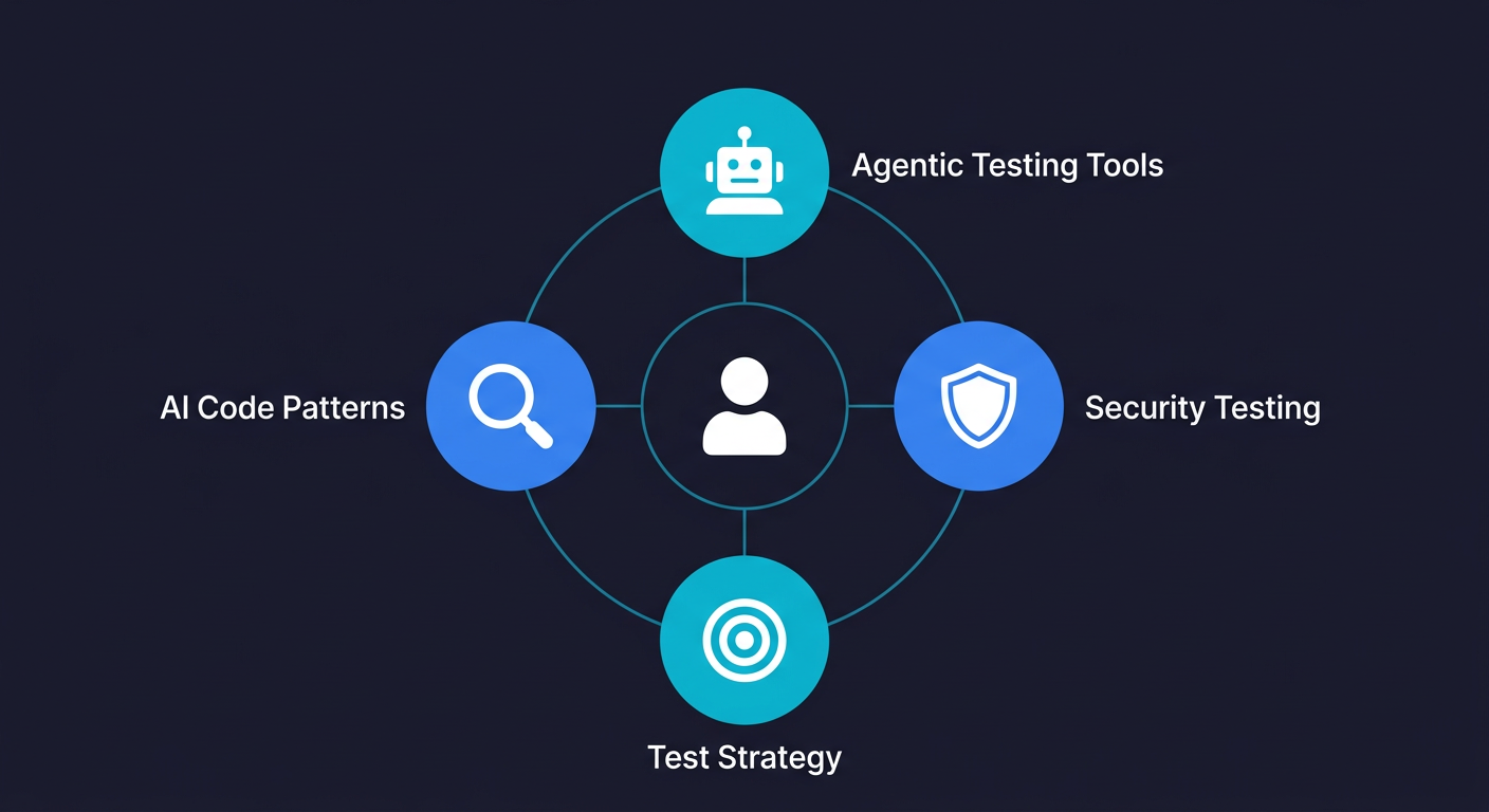 QA skills roadmap for the vibe coding era: Agentic Testing Tools, Security Testing, Test Strategy, and AI Code Patterns