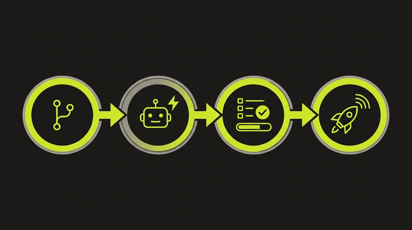 Timeline showing four migration phases from aqua cloud to Autonoma