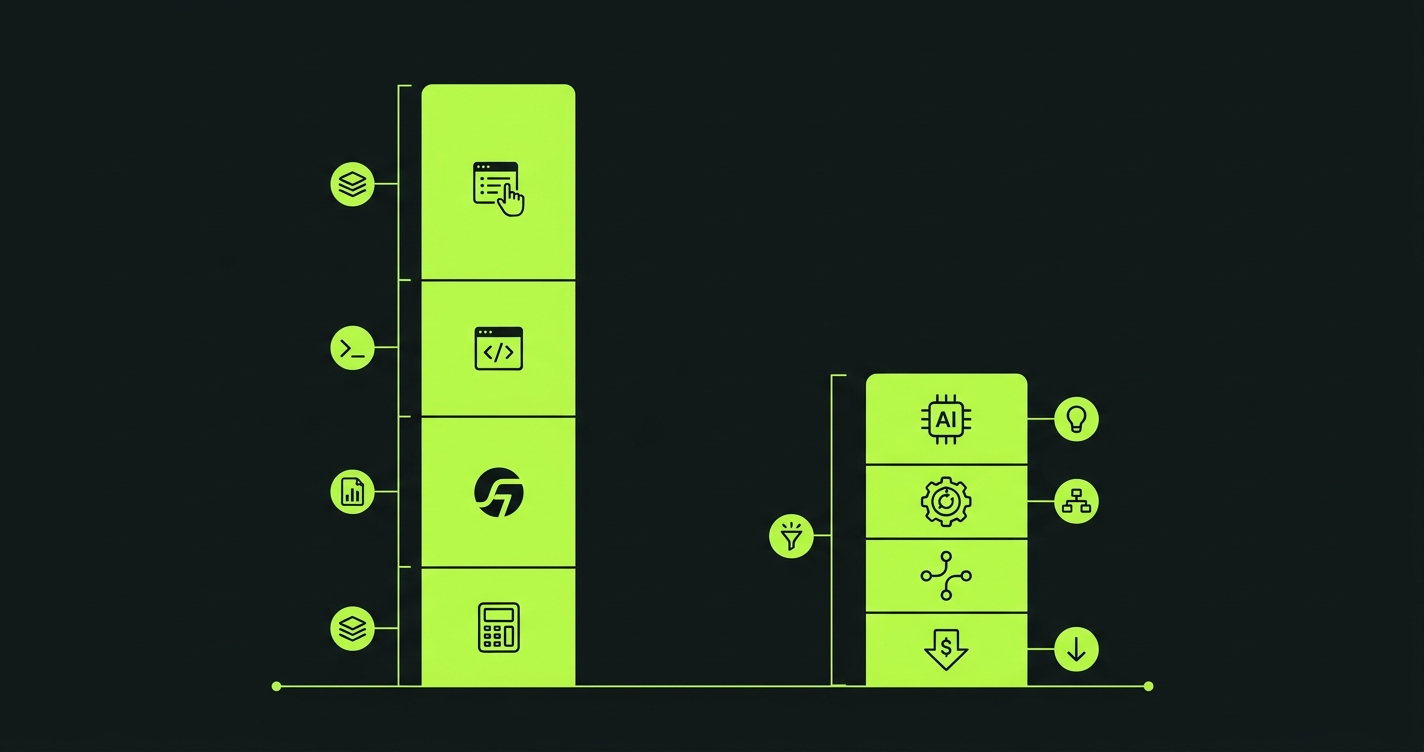 Bar chart comparing 3-year total cost of ownership between Kualitee plus automation tools and Autonoma