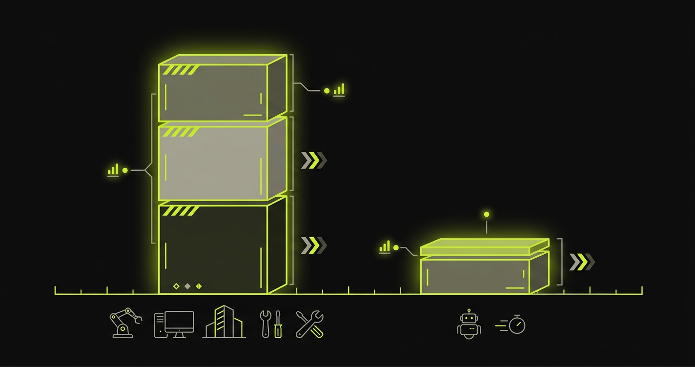 Cost comparison showing Mobot total cost versus Autonoma over three years