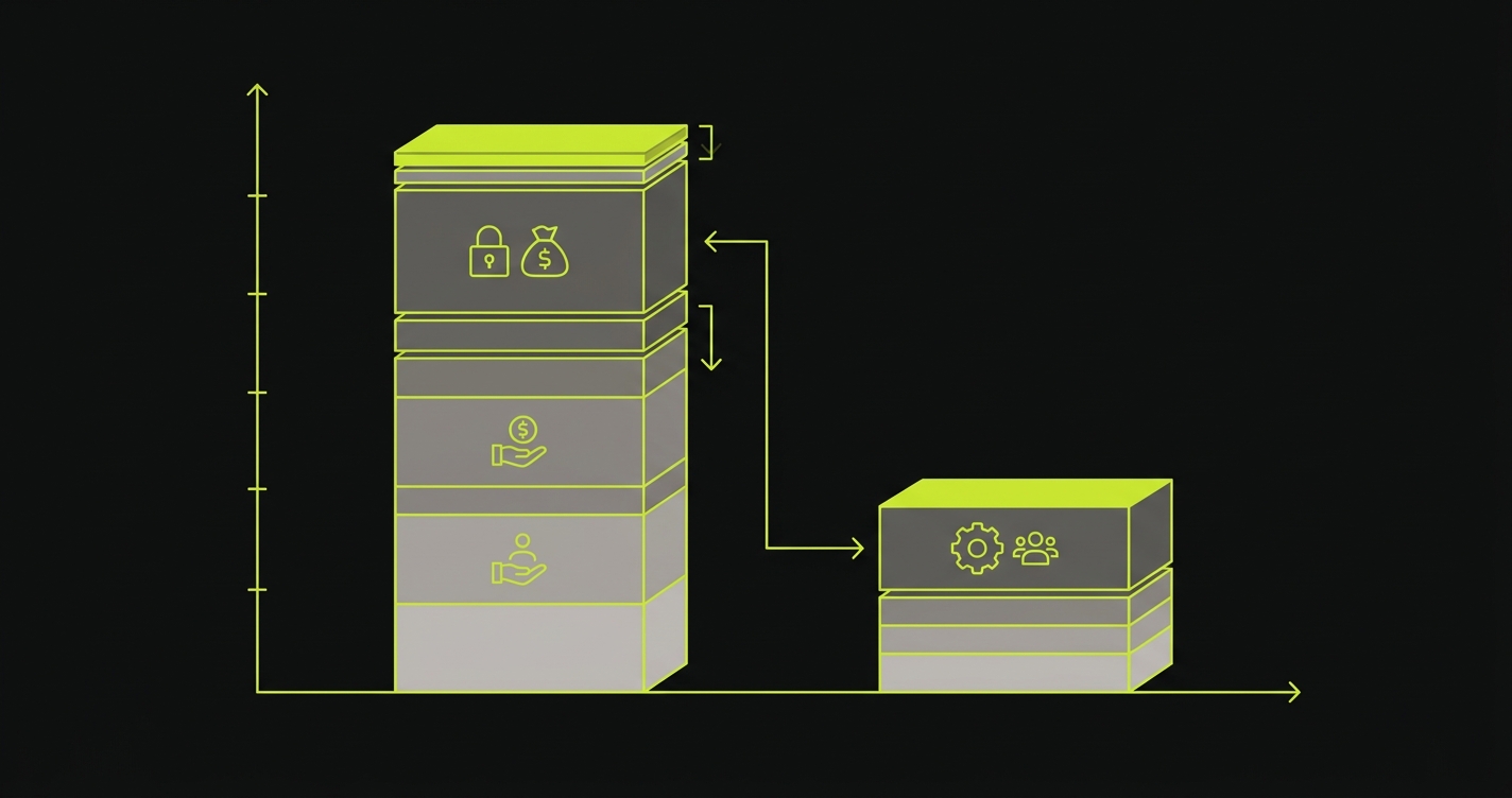 Bar chart comparing 3-year total cost of ownership between Momentic and Autonoma
