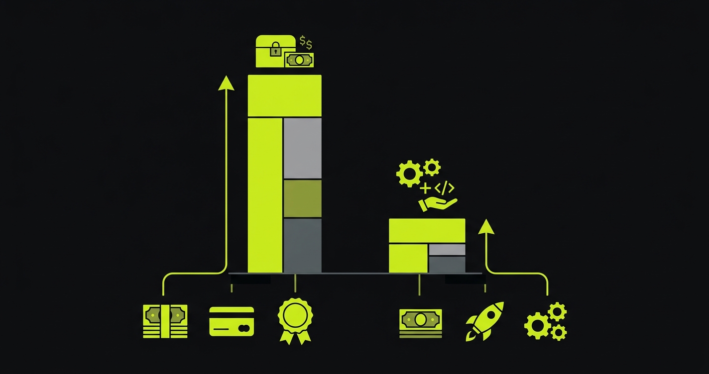 Bar chart comparing costs of Panto AI proprietary platform versus Autonoma open source alternative
