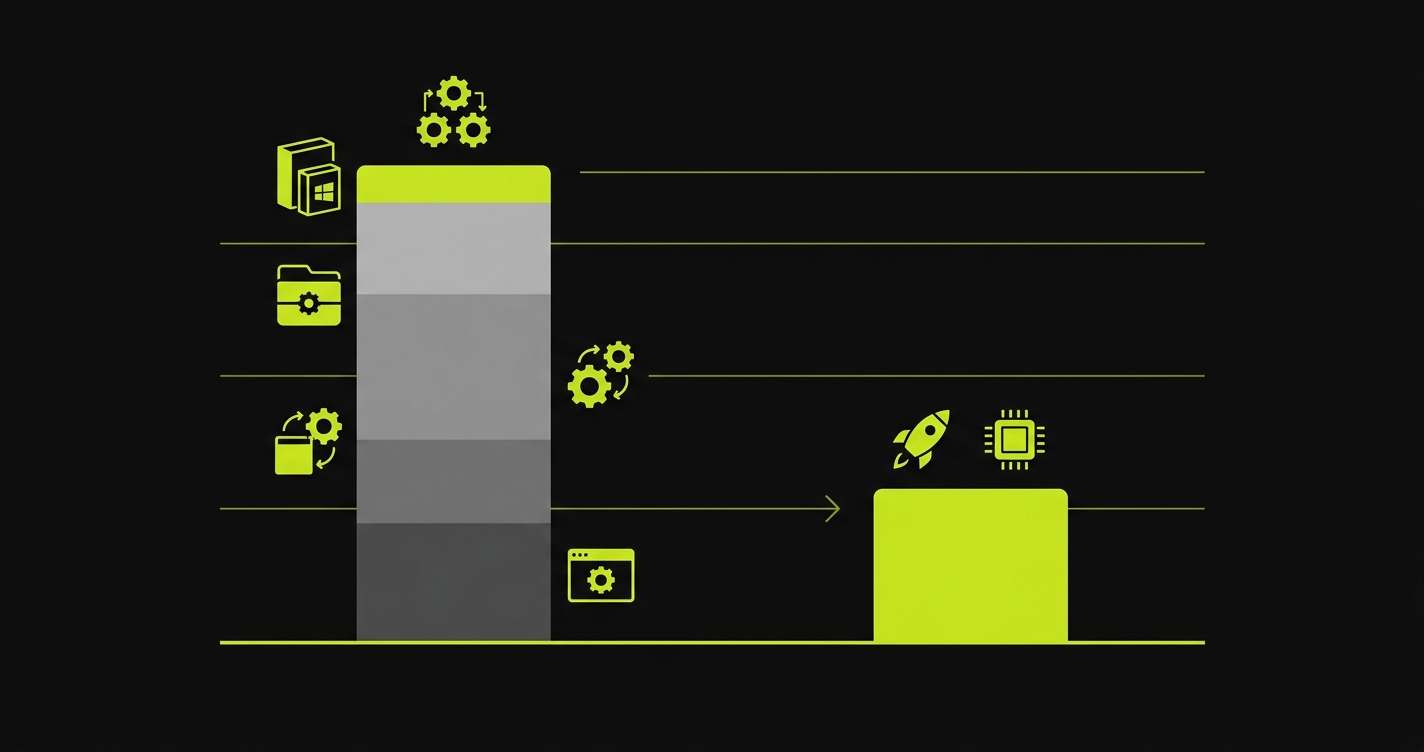 Bar chart comparing three-year total cost of ownership between PractiTest plus automation tools and Autonoma